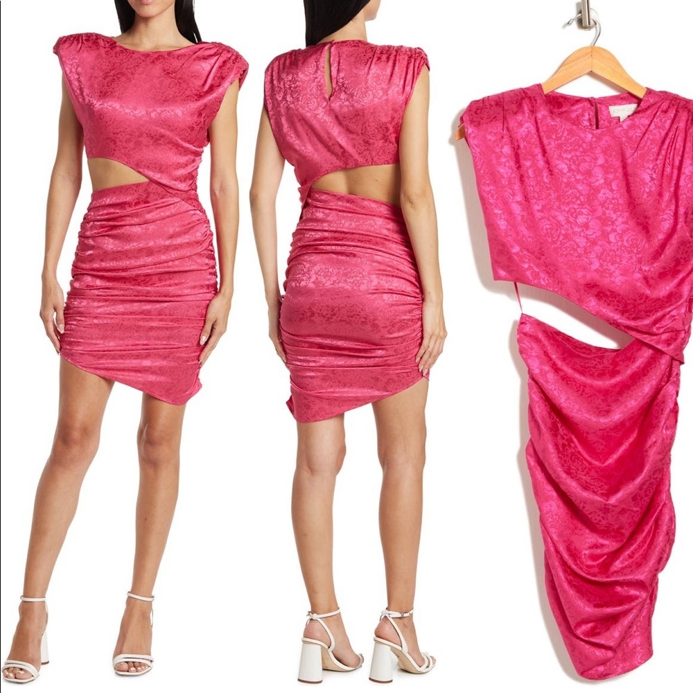 Ronny Kobo Asymmetrical cut out dress